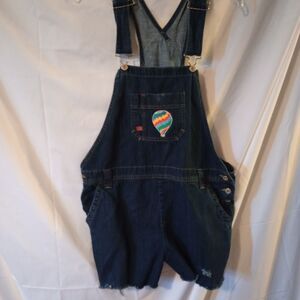 Dickies Jean Shortall Size M Raw Hem Balloon Applique Distressed Fun